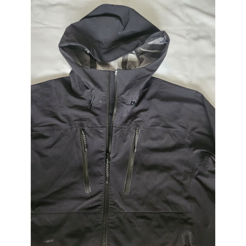Lands' End‎ Kids Unisex Black Full Zip Front Hooded Windbreaker Size L (14-16) - Picture 6 of 14
